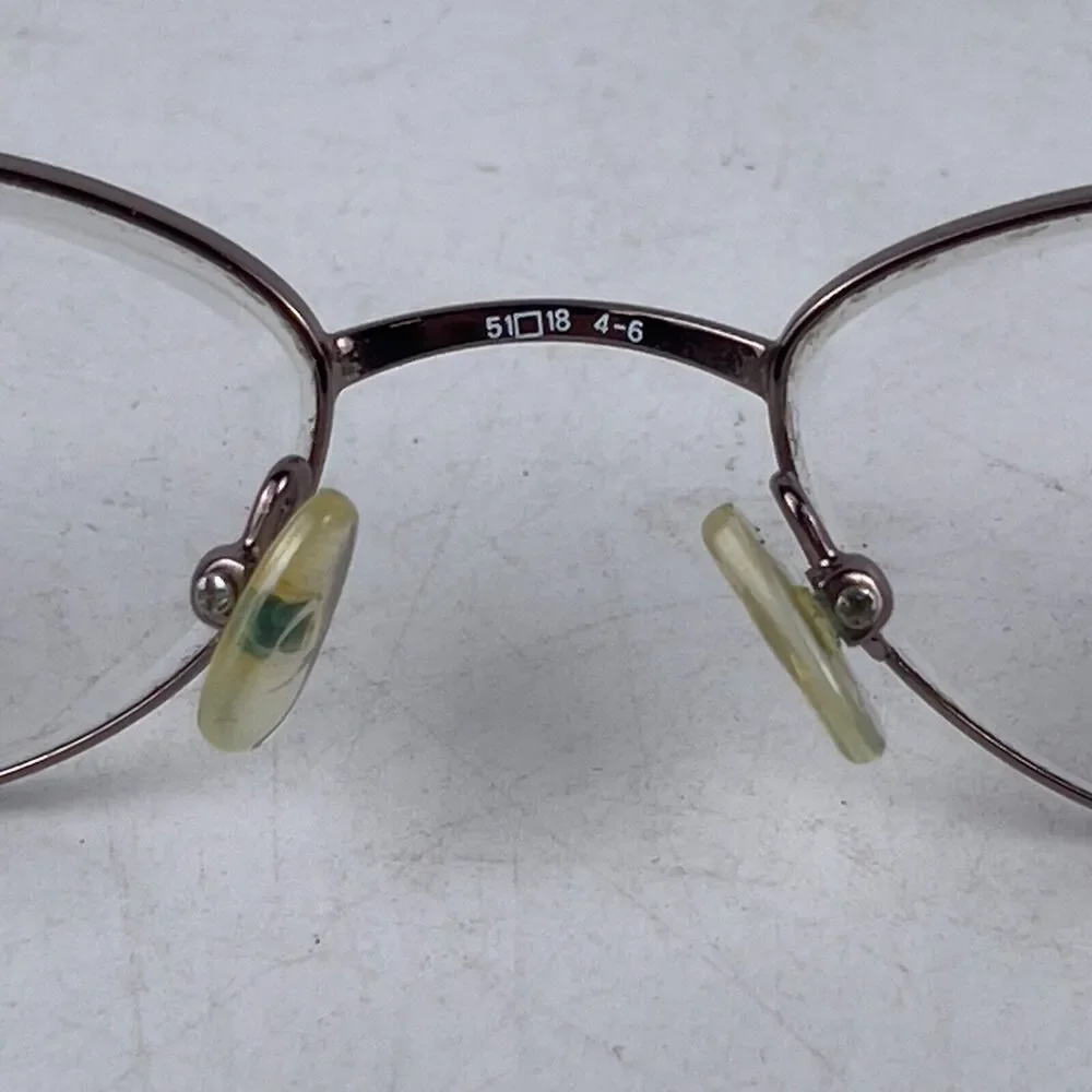 LIZ‎ CLAIBORNE L201 UU3 Eyeglasses Frame Womens Brown Metal Full Rim 51-18-135